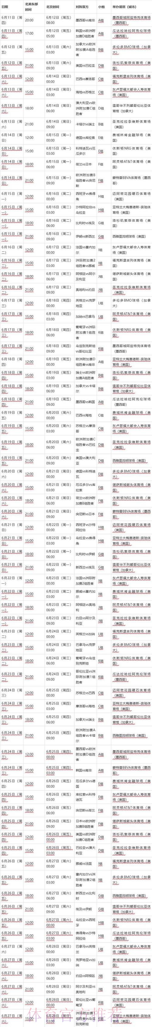 2026世界杯比赛时间中国时间实时赛程怎么看